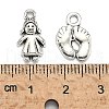 Mixed Tibetan Style Alloy Pendants for Baby TIBEP-X0092-AS-4