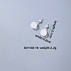 Handmade Fashion White Crystal Stainless Steel Bead Earrings Accessories for Autumn/Winter VH6205-15-1