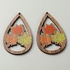 Halloween Theme Printed Wood Big Pendants X1-WOOD-TAC0015-09F-2