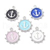 Eco-Friendly Stainless Steel Enamel Pendants STAS-C031-02P-1