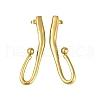PVD Vacuum Plating 304 Stainless Steel Stud Earrings EJEW-Z075-07G-1