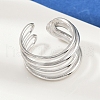 304 Stainless Steel Cuff Rings RJEW-P153-05P-3