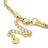 304 Stainless Steel Micro Pave Clear Cubic Zirconia Teardrop Link Bracelets for Women BJEW-Q339-01A-3