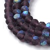 Imitation Jade Glass Beads Strands EGLA-A034-T2mm-MB15-4