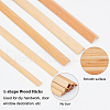 Olycraft 10Pcs 5 Styles L-shape Wood Sticks DIY-OC0012-46-4
