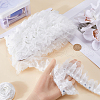Gorgecraft 10M Polyester Flower Lace Ribbon with Paillettes OCOR-GF0003-34C-3