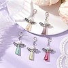 Angel Glass Pendant Decoration HJEW-JM02603-2