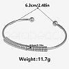 304 Stainless Steel Cuff Bangles RB9750-1-1