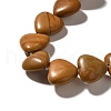 Natural Wood Lace Stone Beads Strands G-R190-10mm-58-4