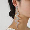 Brass Tassel Stud Earrings EJEW-C127-01P-1