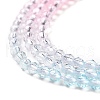 Transparent Gradient Color Glass Beads Strands GLAA-G101-2mm-01-5