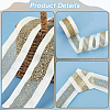 10 Yards Hot Stamping Polyester Satin Ribbons SRIB-WH0011-169C-4