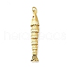 Brass Micro Pave Cubic Zirconia Pendants KK-R217-01G-04-1