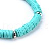 Handmade Polymer Clay Heishi Beads Stretch Bracelets BJEW-JB04251-M-5