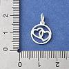 925 Sterling Silver Ring with Double Heart Charms STER-R012-05S-3