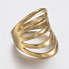 Ion Plating(IP) 304 Stainless Steel Wide Band Finger Rings RJEW-H125-47G-18mm-2