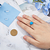 DICOSMETIC 1Pc Adjustable 925 Silver Ring Adjustable Ring Findings FIND-DC0006-64P-3