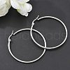 Tarnish Resistant 304 Stainless Steel Big Hoop Earrings EJEW-F105-06P-2