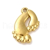 Ion Plating(IP) 304 Stainless Steel Pendants STAS-C104-06G-1