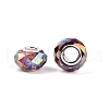 Transparent Glass European Beads GPDL-N004-D14mm-A08-2