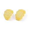 Hollow Camber Brass Stud Earrings EJEW-Q391-21G-03-2
