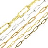 Brass & Stainless Steel Paperclip Chains CHS-XCP0001-05-1
