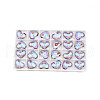 Electroplate Faceted Glass Pendants EGLA-N006-049-5