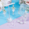 SUNNYCLUE 150Pcs Transparent Spray Painted Glass Charms GLAA-SC0001-97-4