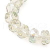 Transparent Electroplate Glass Beads Strands EGLA-P062-01A-HR04-3