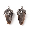 Natural Tiger Eye Pendants G-C051-03D-2
