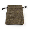 Burlap Packing Pouches Drawstring Bags X-ABAG-Q050-7x9-05-1