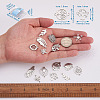 Biyun 24Pcs 12 Style Stainless Steel Links Connectors STAS-BY0001-03-3
