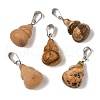 Natural Picture Jasper Pendants G-B127-03P-13-2