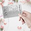 Rectangle 201 Stainless Steel Custom Thermal Transfer Wallet Card DIY-WH0252-037-4
