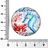 Glass Cabochons GGLA-T004-11O-2