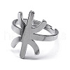 304 Stainless Steel Adjustable Finger Rings RJEW-C074-02P-1