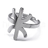 Non-Tarnish 304 Stainless Steel Adjustable Finger Rings RJEW-C074-02P-1