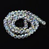 Electroplate Glass Beads Strands GLAA-Q099-E01-03-3