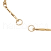 Stainless Steel Bar Link Chain Bracelet Makings AJEW-JB01290-01-2