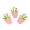 Alloy Enamel Pendants ENAM-G211-01G-5