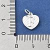 925 Sterling Silver Heart with Capital Letter Charms STER-S009-13F-S-3