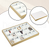CALFOVERA 1Pc 18 Grids Imitation Leather Jewelry Trays CON-CL0001-02A-7
