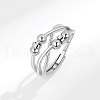 S925 Sterling Silver Adjustable Rings FS-WGA83BD-02-1