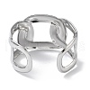 304 Stainless Steel Cuff Bangles for Women BJEW-Z078-25P-3
