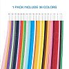 Rectangle 36 Colors Quilling Paper Strips DIY-PH0008-03A-3
