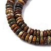 Natural Polychrome Jasper/Picasso Stone/Picasso Jasper Beads Strands G-L624-H04-6x2mm-4