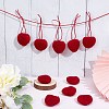 SUNNYCLUE 10Pcs Wool Felt Cabochons AJEW-SC0001-48-4