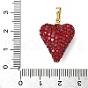 Brass Rhinestone Pendants KK-K293-48B-G-3