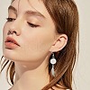 12 Pair 4 Style 304 Stainless Steel Earring Cabochon Settings EJEW-AB00032-6
