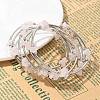 Gemstone Chip Warp Bracelets BJEW-JB01517-01-3